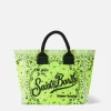 Borsa Colette giallo fluo con stampa bandana