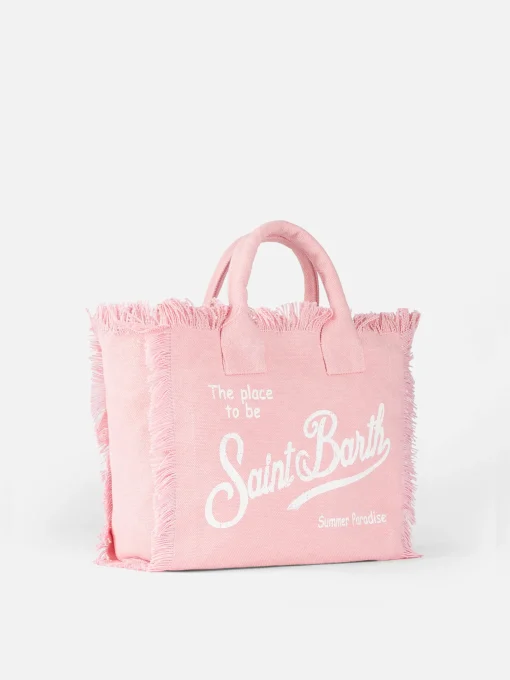 Borsa Colette in tela di cotone rosa