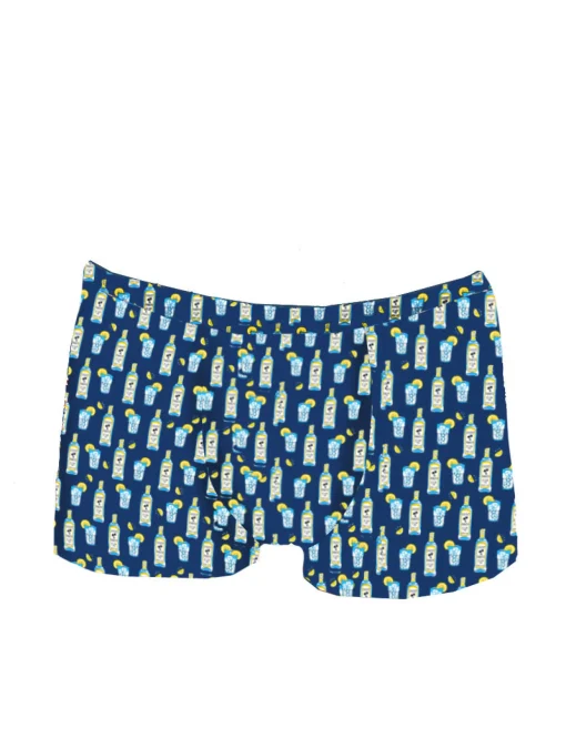 Boxer intimo da uomo stampa Gin tonic