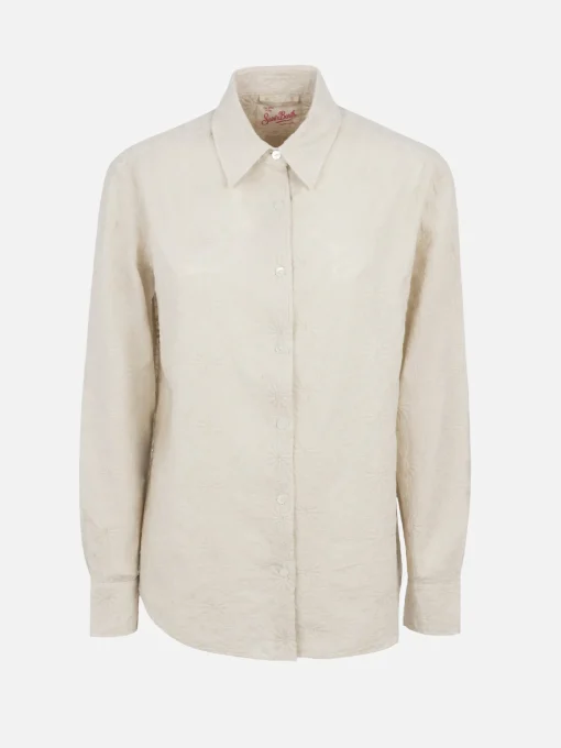 Camicia classica da donna in cotone Sangallo Meredith