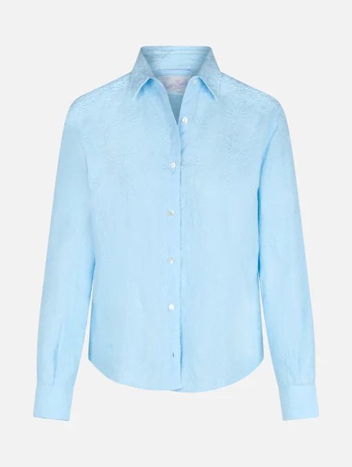 Camicia classica da donna in cotone Sangallo Meredith