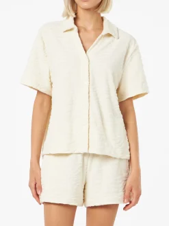 Camicia da donna Sheila in spugna goffrata sebra