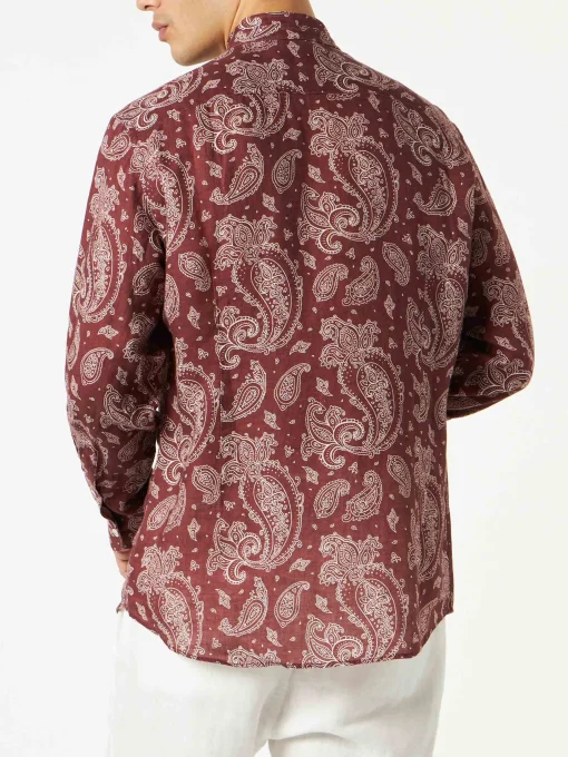 Camicia da uomo con stampa paisley