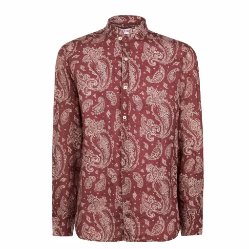 Camicia da uomo con stampa paisley