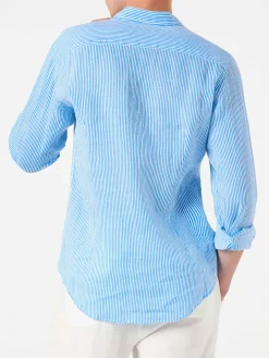 Camicia da uomo Pamplona in lino a righe