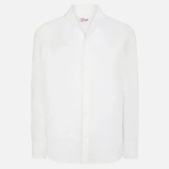 Camicia da uomo Pamplona in lino bianco