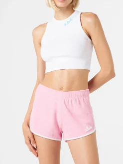 Canotta crop in cotone con ricamo St. Barth | MELISSA SATTA EDIZIONE SPECIALE