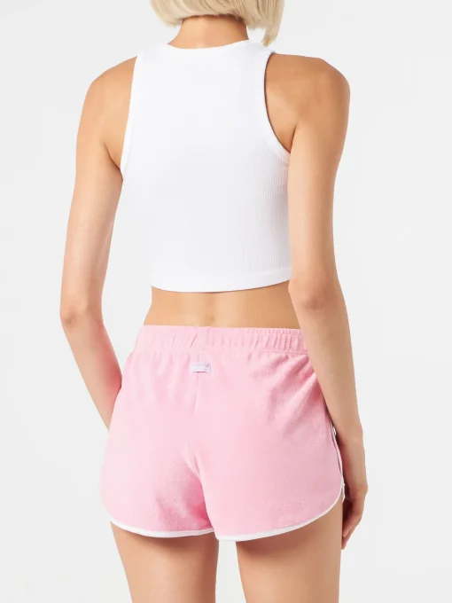 Canotta crop in cotone con ricamo St. Barth | MELISSA SATTA EDIZIONE SPECIALE