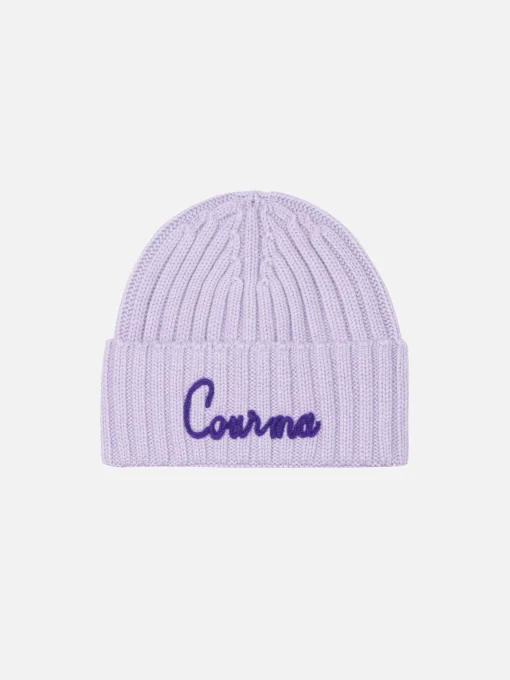Cappello da bambina lilla Wengen con ricamo Courma