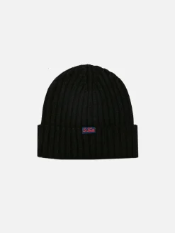 Cappello in misto cashmere con ricamo Lucifer