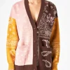 Cardigan da donna con stampa bandana