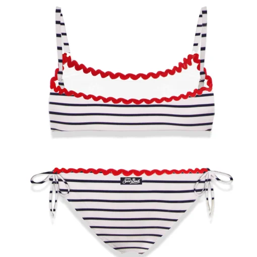 Costume bikini da bambina con ricamo Forte