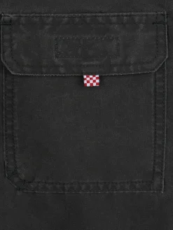 Costume da bagno classico nero da bambino Tender con ricamo pirata
