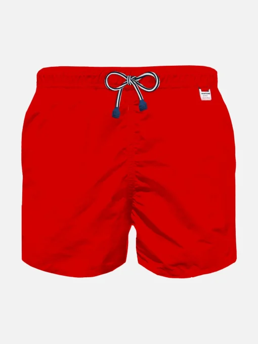 Costume da bagno da bambino in tessuto leggero rosso | Edizione speciale Pantone®