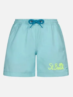 Costume da bagno da bambino azzurro comfort