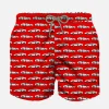 Costume da bagno da bambino in tessuto leggero stampa auto sportiva