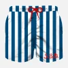 Costume da bagno da bambino a righe blu navy