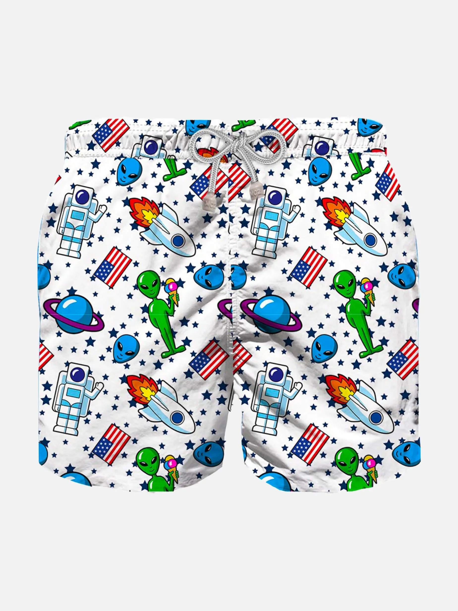Costume da bagno da bambino con stampa spaziale