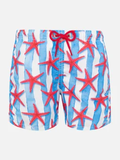 Costume da bagno da bambino con stampa stelle marine