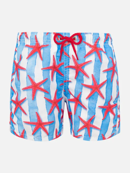 Costume da bagno da bambino con stampa stelle marine