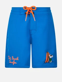 Costume da bagno da bambino Comfort Surf Jr con stampa piazzata Snoopy