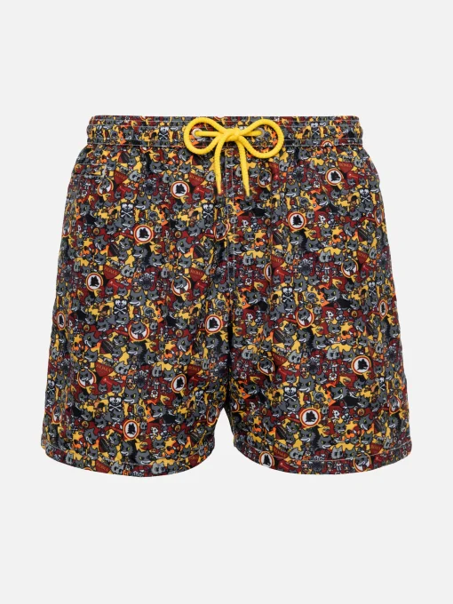 Costume da bagno da bambino in tessuto leggero con stampa Roma | EDIZIONE SPECIALE AS ROMA