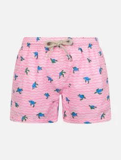 Costume da bagno da bambino Comfort Light con stampa tartarughe marine