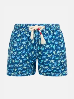 Costume da bagno da bambino in tessuto leggero Jean Lighting 70 con stampa granchi