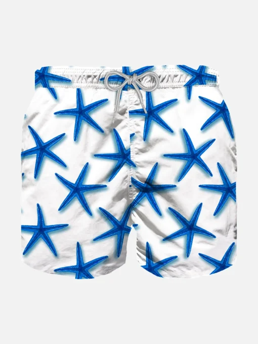 Costume da bagno da bambino stampa stelle marine