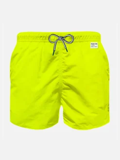 Costume da bagno da bambino giallo fluo in tessuto leggero | EDIZIONE SPECIALE PANTONE®