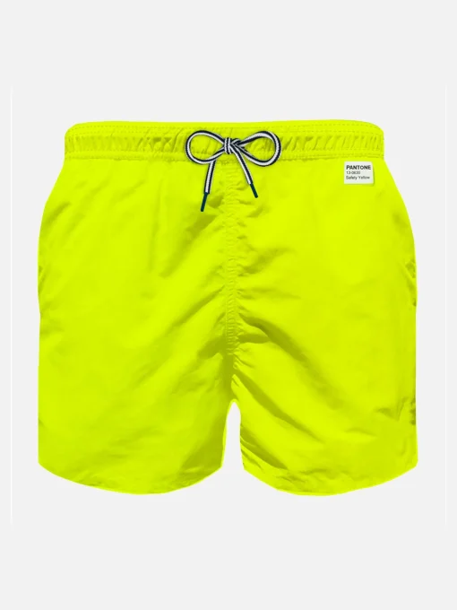 Costume da bagno da bambino giallo fluo in tessuto leggero | EDIZIONE SPECIALE PANTONE®