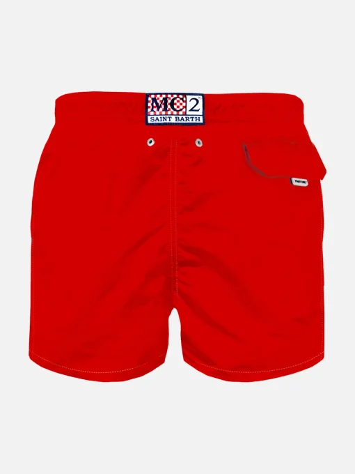 Costume da bagno da bambino in tessuto leggero rosso | Edizione speciale Pantone®