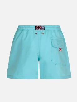 Costume da bagno da bambino azzurro comfort