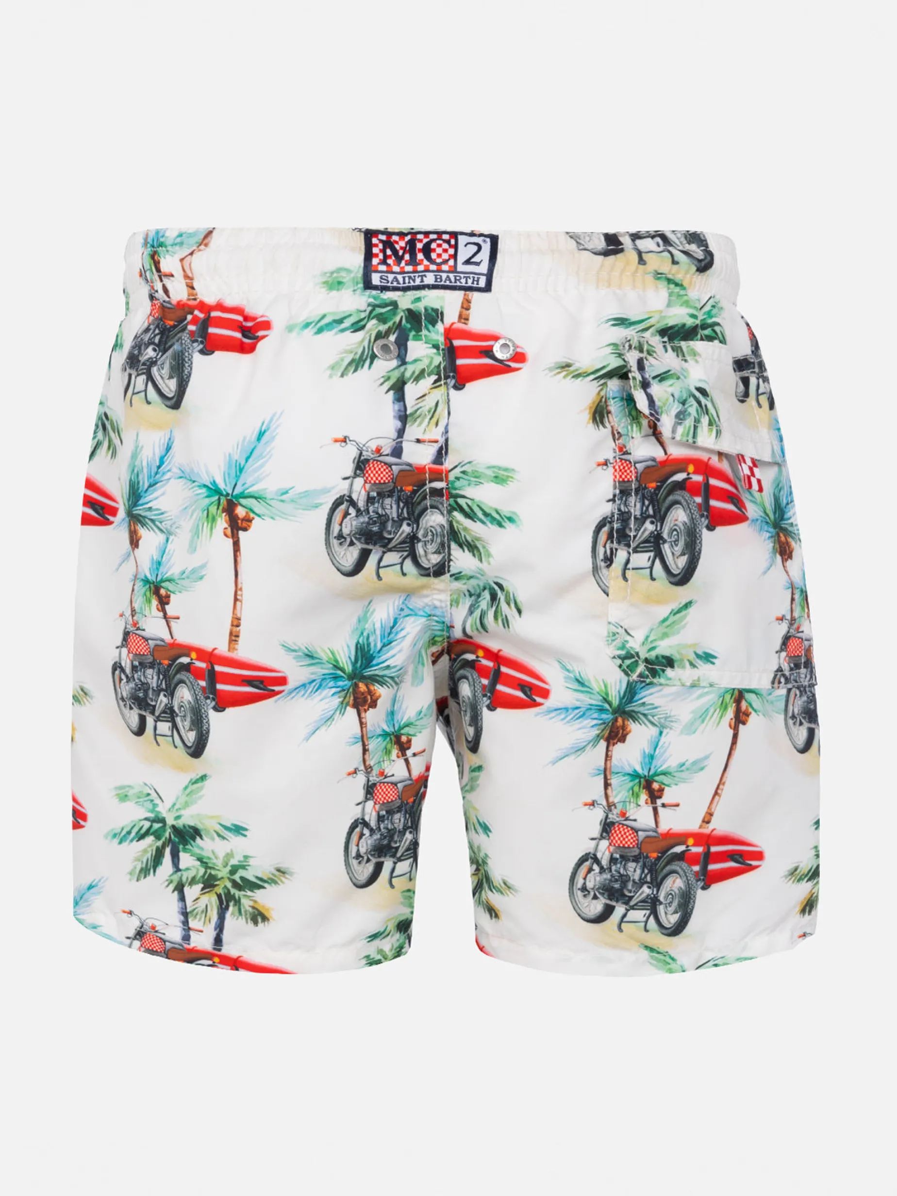 Costume da bagno da bambino Saint Barth stampa surfer