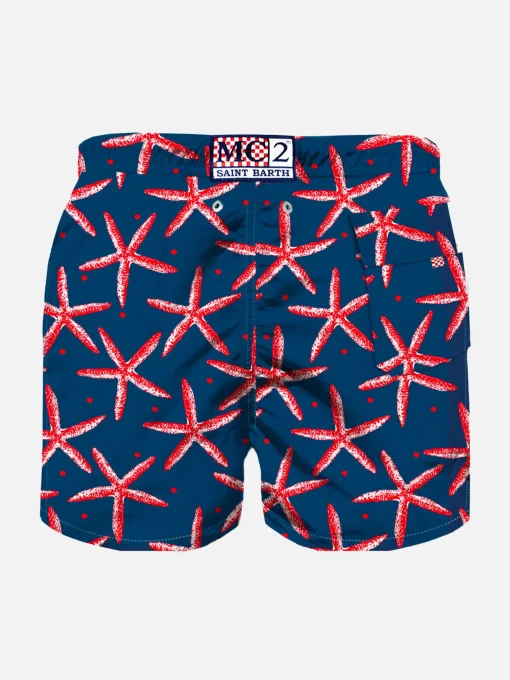 Costume da bagno da bambino stampa stelle marine