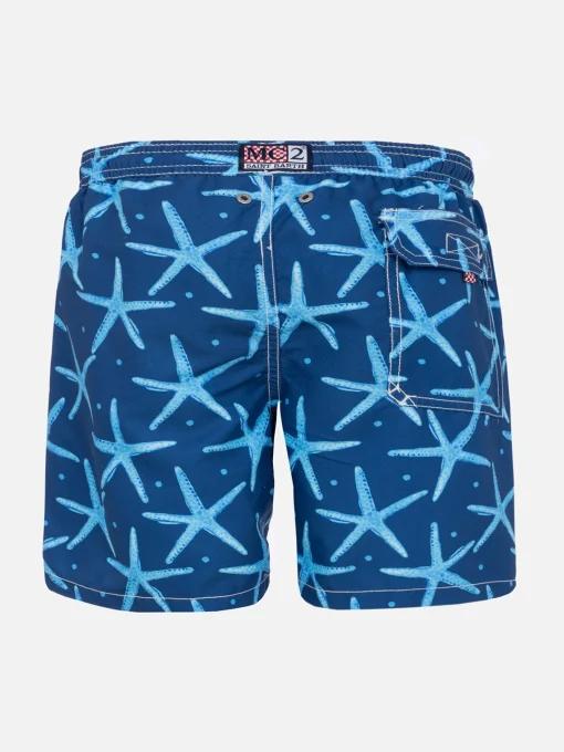 Costume da bagno da bambino stampa stelle marine