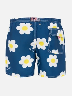 Costume da bagno da bambino con stampa margherite