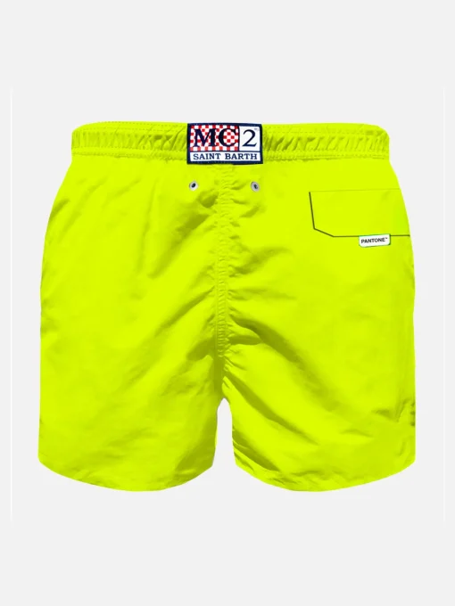 Costume da bagno da bambino giallo fluo in tessuto leggero | EDIZIONE SPECIALE PANTONE®