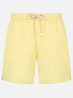 Costume da bagno da uomo di media lunghezza Patmos di colore giallo pallido