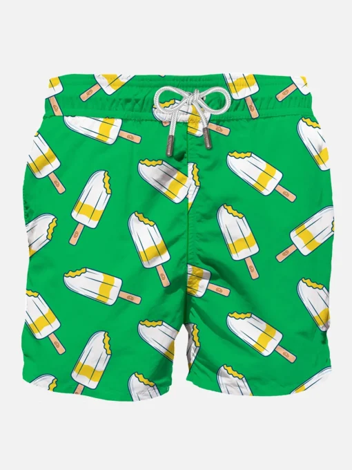 Costume da bagno da uomo classico con stampa Lemonissimo | Algida® Edizione Speciale