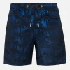 Costume da bagno da uomo in tessuto ripstop Harbour The Riviera con stampa jacquard palme