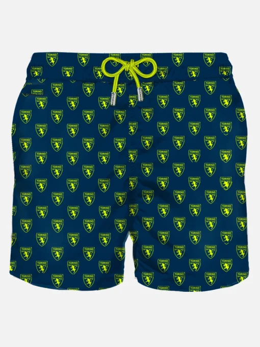 Costume da bagno da uomo in tessuto leggero con logo toro | TORINO FC EDIZIONE SPECIALE