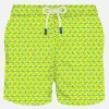 Costume da bagno da uomo stampa meduse fluo