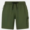 Costume da bagno da uomo comfort ed elasticizzato colore verde militare