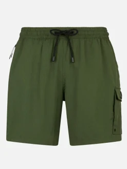 Costume da bagno da uomo comfort ed elasticizzato colore verde militare