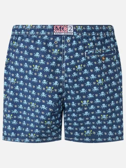 Costume da bagno da uomo in tessuto leggero con stampa logo Squid e Napoli | SSC NAPOLI SPECIAL EDITION