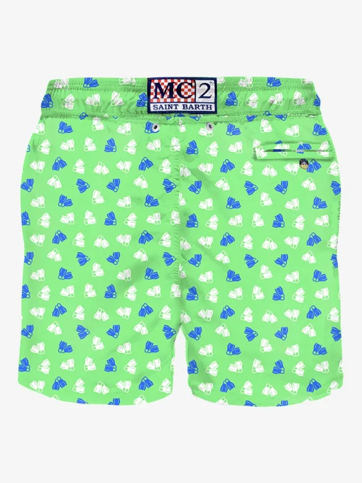 Costume da bagno da uomo pinne micro stampa