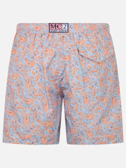 Costume da bagno da uomo in tessuto leggero Lighting con stampa paisley