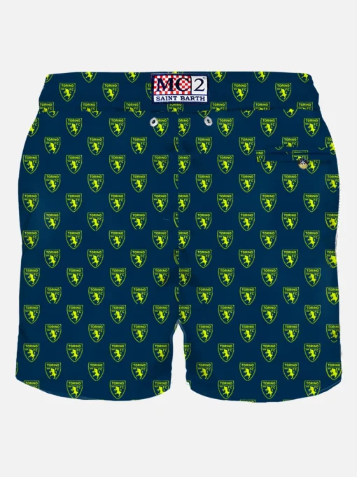 Costume da bagno da uomo in tessuto leggero con logo toro | TORINO FC EDIZIONE SPECIALE