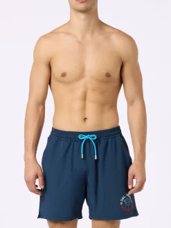 Costume da bagno da uomo Comfort con ricamo Dal Padel alla Brace | EDIZIONE SPECIALE INSULTI LUMINOSI